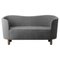 Grey and Smoked Oak Sahco Nara Mingle Sofa from by Lassen 1