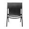 Chaises Saxe en Chêne Teinté Noir et Cuir Noir de par Lassen, Set de 4 3