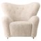 Moonlight Sheepskin the Tired Man Lounge Chair from by Lassen 1