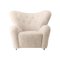 Moonlight Sheepskin the Tired Man Lounge Chair from by Lassen 2