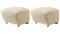 Beige Natural Oak Sahco Zero The Tired Man Footstool from by Lassen, Set of 2 2