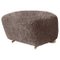 Sahara Natural Oak Sheepskin the Tired Man Footstool from by Lassen, Image 1