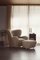 Poggiapiedi Tired Man in quercia e pelle di pecora color antracite di Lassen, set di 2, Immagine 7