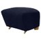 Blue Natural Oak Hallingdal the Tired Man Footstool from by Lassen 1