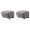 Grey Smoked Oak Sahco Zero the Tired Man Footstool from by Lassen, Set of 2 1
