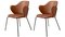 Braune Leder Lassen Stühle von by Lassen, 2er Set 2