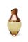 Kleine Patina India Vessel I Vase aus Bernstein & Messing von Pia Wüstenberg 4