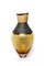 Kleine Patina India Vessel I Vase aus Bernstein & Messing von Pia Wüstenberg 2