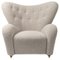 Fauteuil Sahco Zero the Tired Man Beige Foncé de by Lassen 1