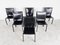 Vintage Pasqualine Leather Dining Chairs by Enrico Pellizzoni, 1980s, Set of 6 4