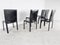 Vintage Pasqualine Leather Dining Chairs by Enrico Pellizzoni, 1980s, Set of 6 7