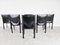 Vintage Pasqualine Leather Dining Chairs by Enrico Pellizzoni, 1980s, Set of 6 5