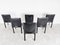 Vintage Pasqualine Leather Dining Chairs by Enrico Pellizzoni, 1980s, Set of 6 6