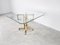 Geometrical Brass Dining Table, 1970s, Image 7