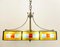 Mid-Century Colored Glass Suspension Lamp from Poliarte, Italy, 1970s, Image 4