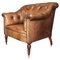 Somerville Brown Leather Chesterfield Chair from George Smith, Image 1