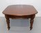 Victorian Mahogany Extendable Brown Dining Table with Two Original Leaves 13