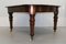 Victorian Mahogany Extendable Brown Dining Table with Two Original Leaves 6