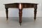 Victorian Mahogany Extendable Brown Dining Table with Two Original Leaves, Image 6
