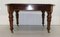 Victorian Mahogany Extendable Brown Dining Table with Two Original Leaves 3