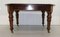 Victorian Mahogany Extendable Brown Dining Table with Two Original Leaves, Image 3