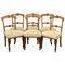 Victorian Oak Gothic Dining Chairs with Horse Hair Seats & Tapered Legs, Set of 6, Image 1