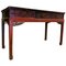 Late 19th-Century Red Lacquered Chinese Chippendale Console Table with Three Drawers 1