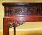 Late 19th-Century Red Lacquered Chinese Chippendale Console Table with Three Drawers 8