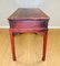 Late 19th-Century Red Lacquered Chinese Chippendale Console Table with Three Drawers 10