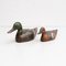 Vintage Hand-Painted Wooden Duck Figures, 1950s, Set of 2 2