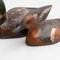Figuras de pato vintage de madera pintadas a mano, años 50. Juego de 2, Imagen 12