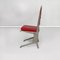 Mid-Century French Red Leather & Steel Chair by Jean Prouvé for Tecta, 1980s, Image 3