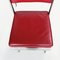 Mid-Century French Red Leather & Steel Chair by Jean Prouvé for Tecta, 1980s 7