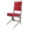 Roter französischer Mid-Century Leder & Stahl Stuhl von Jean Prouvé für Tecta, 1980er 1