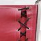 Silla francesa Mid-Century de acero y cuero rojo de Jean Prouvé para Tecta, años 80, Imagen 15