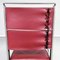 Roter französischer Mid-Century Leder & Stahl Stuhl von Jean Prouvé für Tecta, 1980er 14