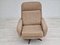 Danish Wool Swivel Armchair With Footstool, 1970s, Set of 2 15