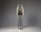 Lampada da tavolo scultorea in vetro acrilico e acciaio inossidabile di Philippe Jean, Francia, 1970, Immagine 5