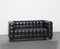 Black Leather Kubus Sofa by Josef Hoffmann for Wittmann, 1980s, Image 3