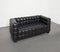 Black Leather Kubus Sofa by Josef Hoffmann for Wittmann, 1980s, Image 8
