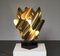 Skulpturale Tischlampe aus Messing von Philippe Jean, Frankreich, 1970 4