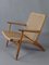Early Edition CH25 Lounge Chair by Hans J Wegner for Carl Hansen & Son, Denmark 1