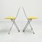 Yellow Dafne Folding Chairs by Gastone Rinaldi for Thema, 1970s, Set of 2 3