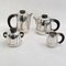 Art Deco Silver-Plated Coffee Service, 1920s, Set of 5 4