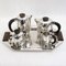 Art Deco Silver-Plated Coffee Service, 1920s, Set of 5 1