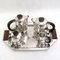 Art Deco Silver-Plated Coffee Service, 1920s, Set of 5 2
