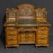Late Victorian Pollard Oak Desk by Thomas Turner 1