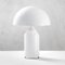 Table Lamp in White Painted Metal by Vico Magistretti for Oluca, 1970s 2