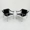 LC1 Armchairs by Le Corbusier for Cassina, 1970s, Set of 2 1