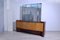 Art Decò Briar Sideboard With Large Mirror, Image 1